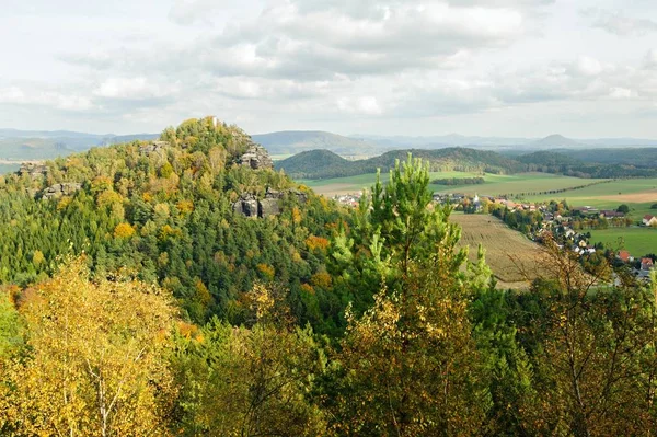 Jesień kolorowy krajobraz — Zdjęcie stockowe