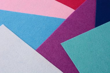 Yumuşak Tekstil Malzemesi Farklı Renklerde, el yapımı ve yaratıcı için soyut arkaplan. 