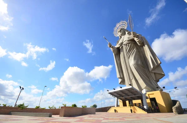 Santa Cruz Brasil Setembro 2017 Vista Baixo Maior Estátua Católica — Fotografia de Stock