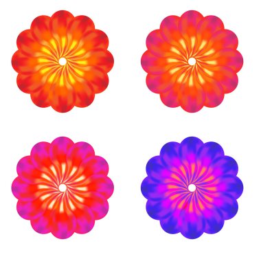 tomurcukları kümesi. renkli çiçek.