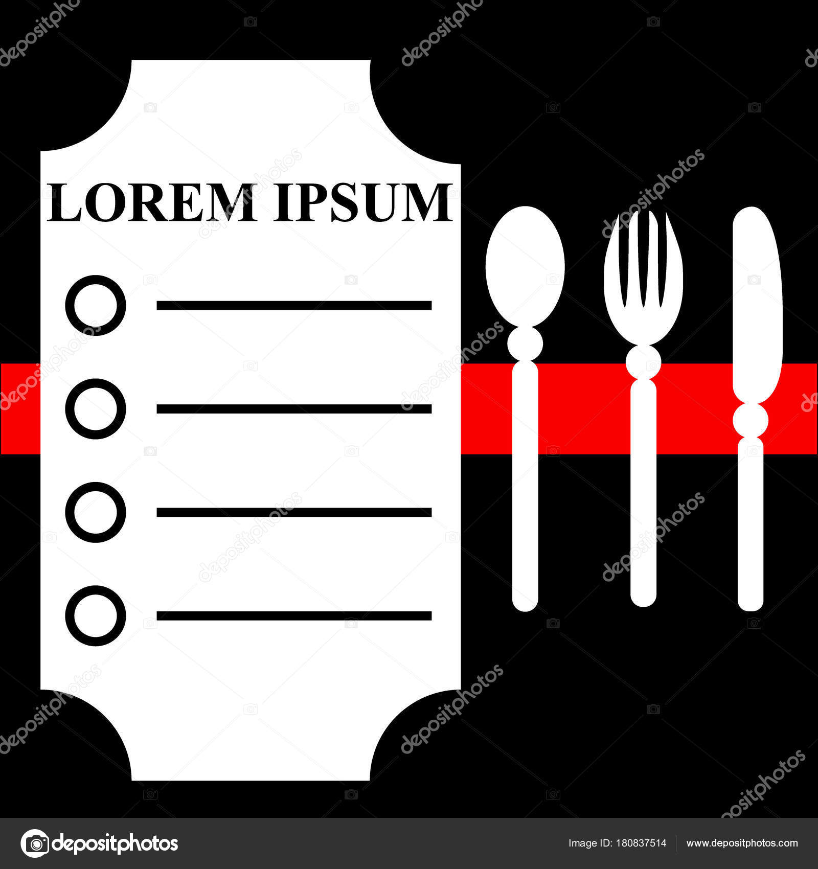 Menu Card Design template Vector Illustration. Restaurant menu background  Stock Vector Image by ©.com #180837514