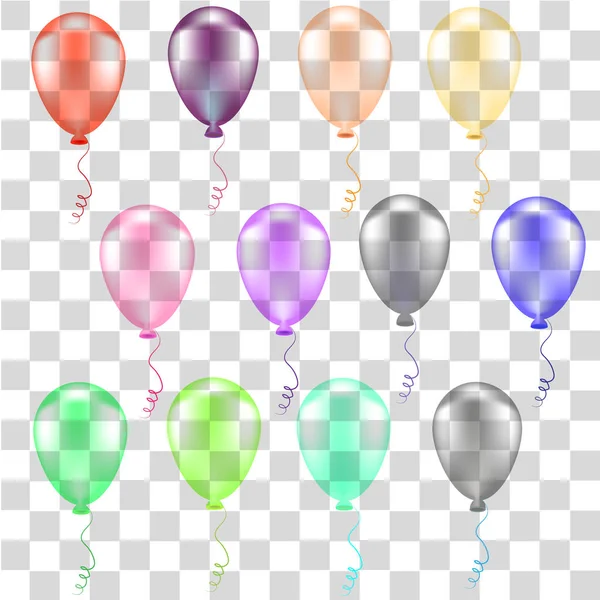 Kolekcja kolorów balonów — Wektor stockowy