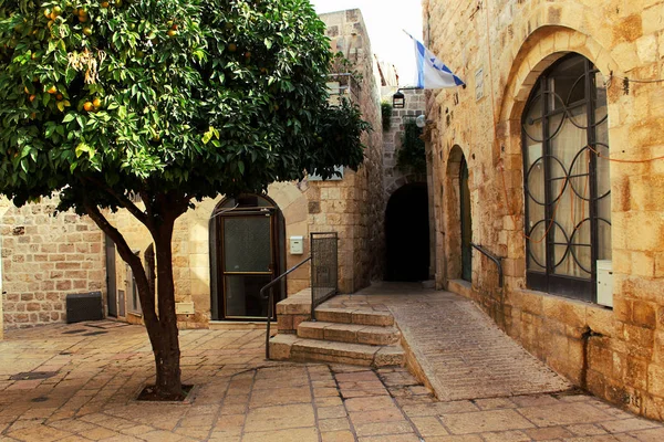 Orange Tree Street Center Old City Jerusalem Street Jerusalem — ストック写真