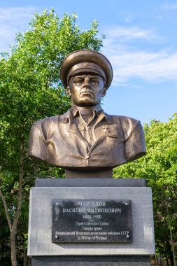Efsanevi açılış birlikleri komutanı V.F. Margelov büstü