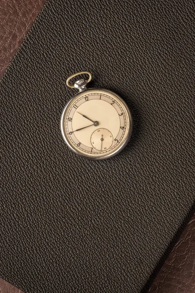 Pocket Watch Dark Textured Background — Stock Photo, Image