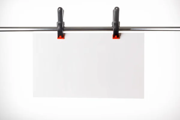 White Plate Hanging Pins — Stock Photo, Image