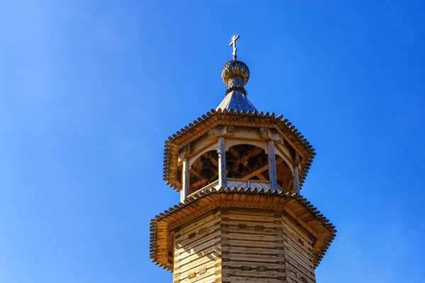 Wooden Bell Tower Orthodox Church — Stock Photo, Image