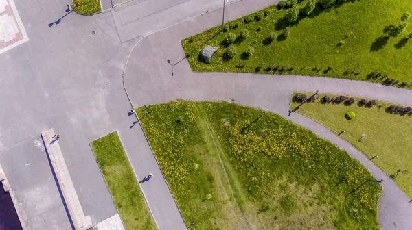 Projeto Paisagem Área Parque Urbano Vista Aérea — Fotografia de Stock