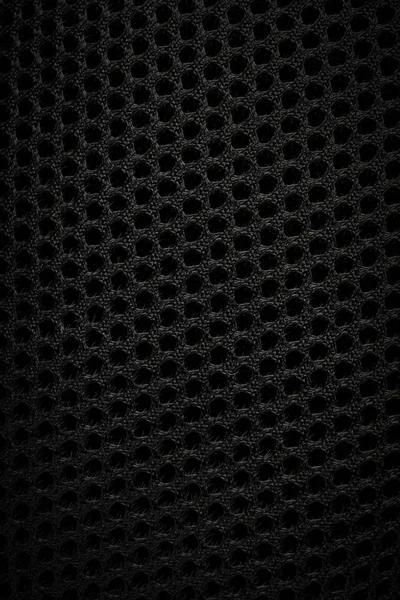 Фон Черной Ткани Текстурой Технологическими Отверстиями Вертикальное Изображение — стоковое фото
