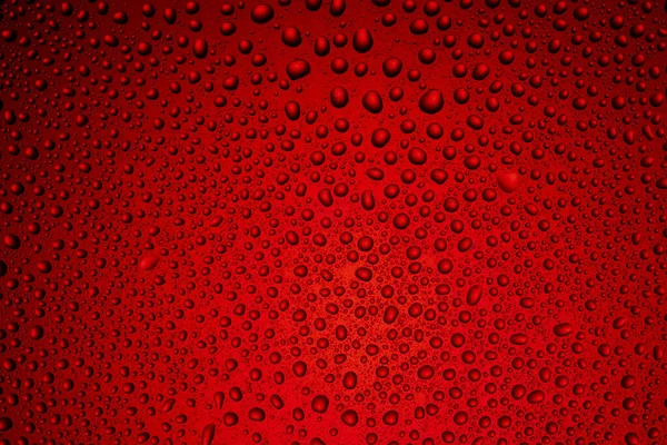 Vivid Red Background Liquid Drops — Stock Photo, Image