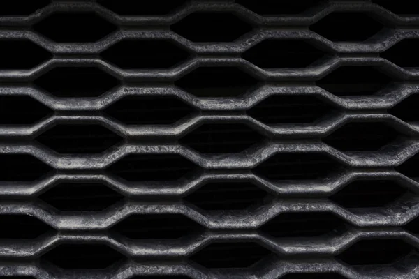 Kir Siyah Renkli Kompleks Hücrelerle Pürüzlü Kafes Arka Planı — Stok fotoğraf