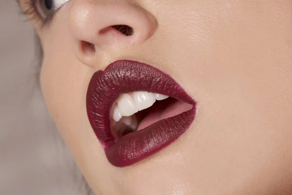 Sexy lipstick lips — Stock Photo, Image