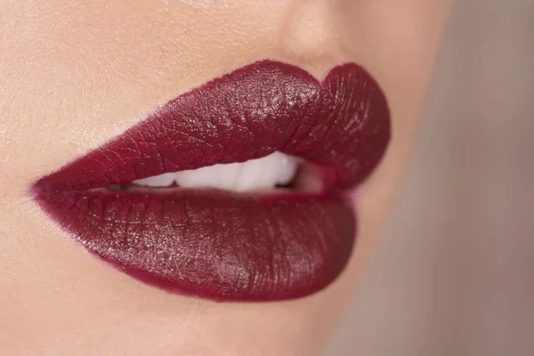 Sexy lippenstift lippen — Stockfoto