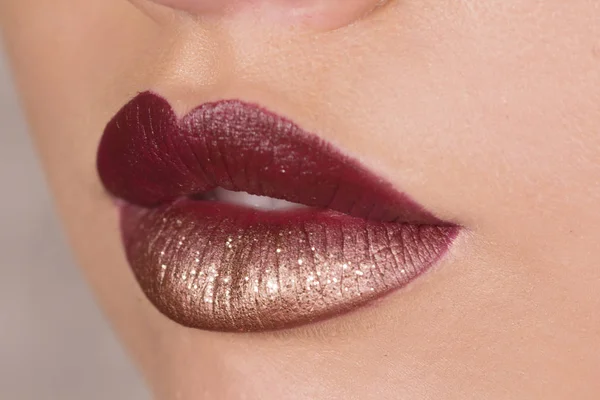 Sexy labios de lápiz labial — Foto de Stock