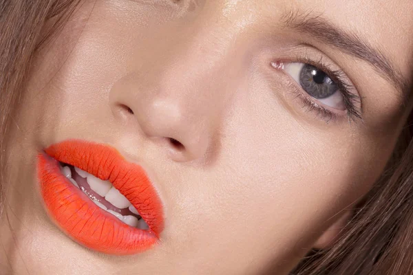 Sexy lipstick lips — Stock Photo, Image