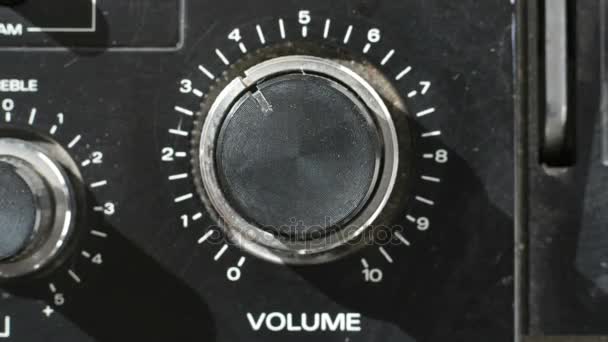 Spinning volume knob — Stock Video