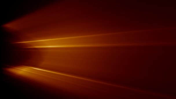 Orange light rays in motion — Stock Video