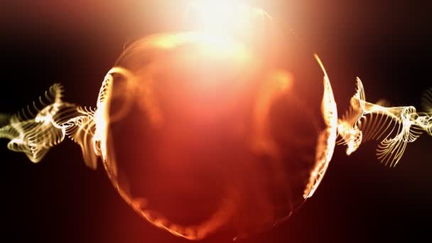 Sfera vorticosa di luce — Video Stock