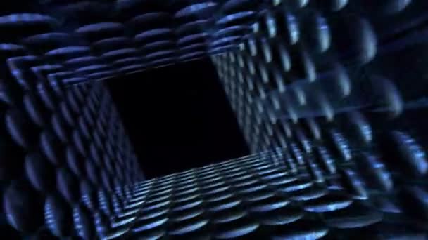 descendre un labyrinthe de boucle lumineuse à pois 