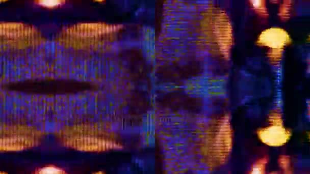 Перетин калейдоскопічних даних фанк петлі — стокове відео