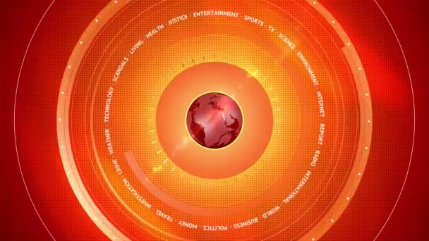 Arrière-plan numérique 3D graphique rouge. Technologies numériques mondiales 