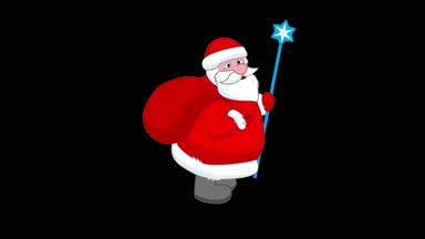 Büyük hediye çanta ile Noel Baba Noel sorunsuz döngü ve Luma mat için de geçerli