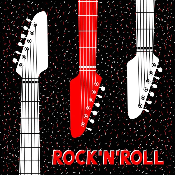 Diseño de carteles festival de rock and roll. Ilustración vectorial — Archivo Imágenes Vectoriales