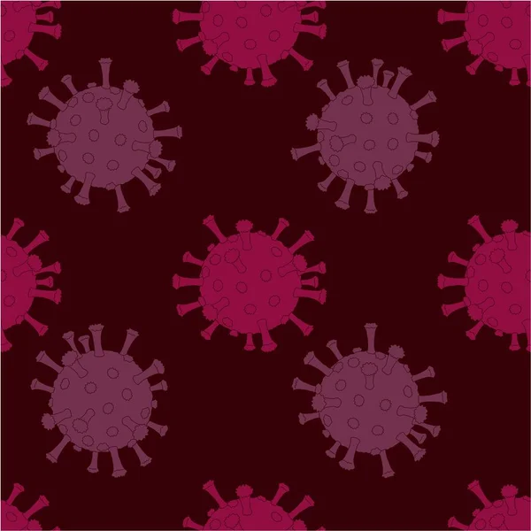 危険な会話コロナウイルス、 SARSのパンデミックリスク。コロナウイルス2019-nCov小説コロナウイルス。シームレスなパターン — ストックベクタ