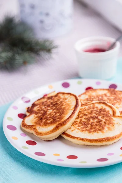 Homemade Pancakes Jam — Stock Photo, Image