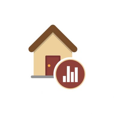 Grafik emlak fiyatları büyüme simgesinin