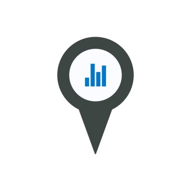 PIN simgeyle grafik işareti simgesi