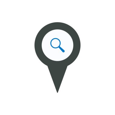 Büyüteç'i işareti simgesi ile PIN simgesi