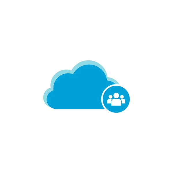 Значок "Облачные вычисления", иконка команды — стоковый вектор