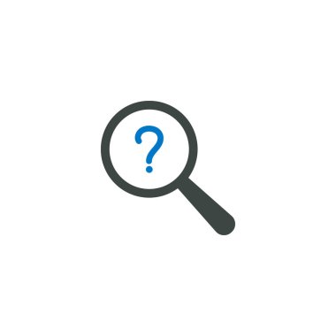 Büyüteç simgesini, soru simgesi