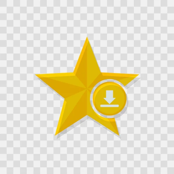 Star-Symbol, Download-Symbol — Stockvektor