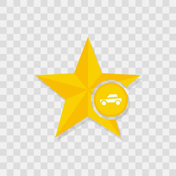 Csillag ikon, ikon autó — Stock Vector
