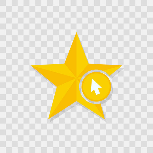 Star icon, cursor icon