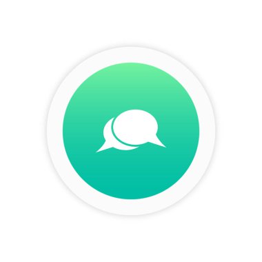 sohbet balonu simgesinin