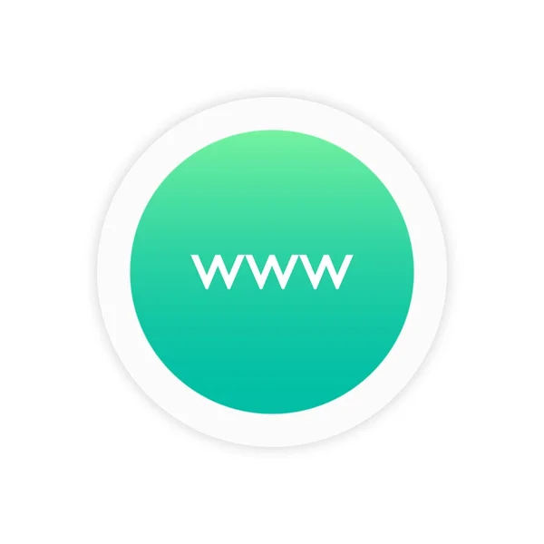Www icône signe — Image vectorielle