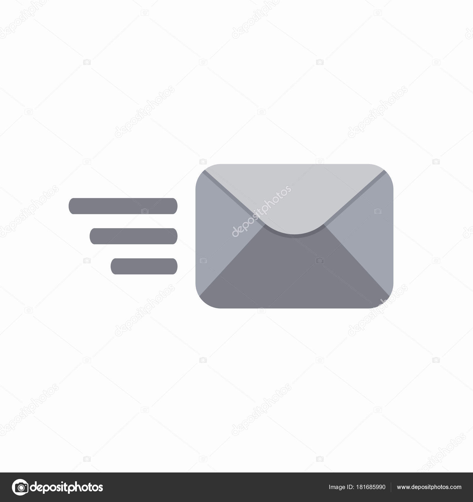 Kontakt Umschlag Brief Post Post Senden E Mail Symbol Stockvektor
