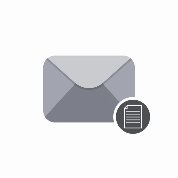 Ηλεκτρονικό ταχυδρομείο αρχείο εισερχόμενης αλληλογραφίας ανοιχτό εικονίδιο φακέλου — Διανυσματικό Αρχείο