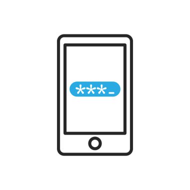 Akıllı telefon simgesi. Mobil erişim