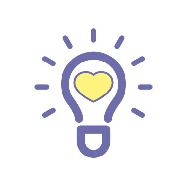 Ampul sık fikir simgesi