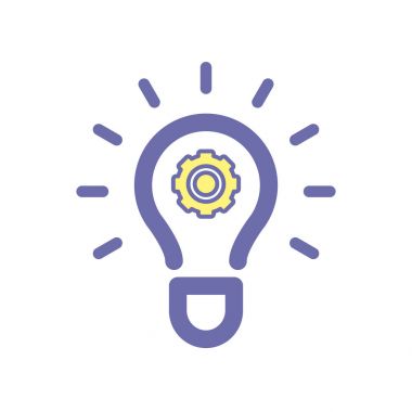 Ampul fikir ayarları simgesi