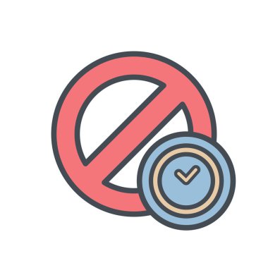 Blok iptal saat kilit dur simgesi