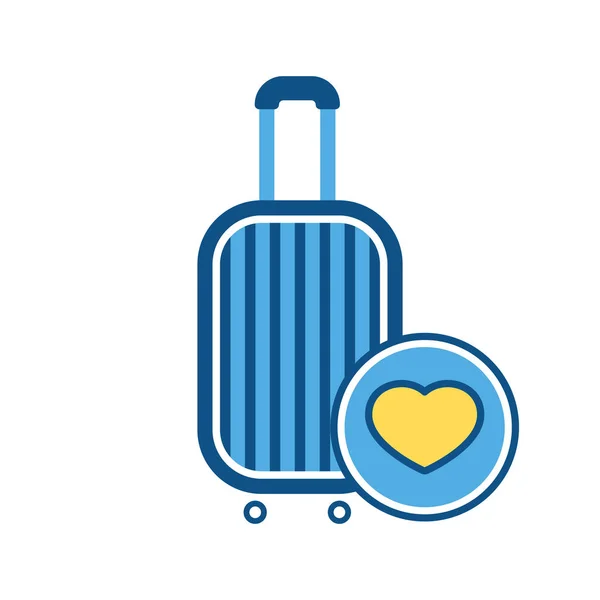 Gepäck, Favoritenschild, Gepäck, Koffer — Stockvektor