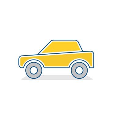 Otomatik simgesi. Araba trafik işaretleri. 