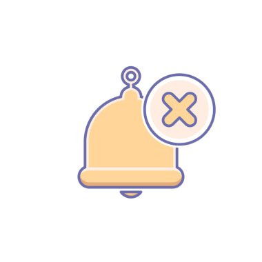 Alarm, alarm, zil simgesini, çağrı, bildirim işareti, ring, x simgesini