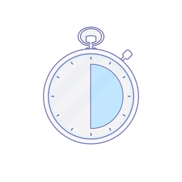 Reloj despertador hora minuto temporizador icono — Archivo Imágenes Vectoriales