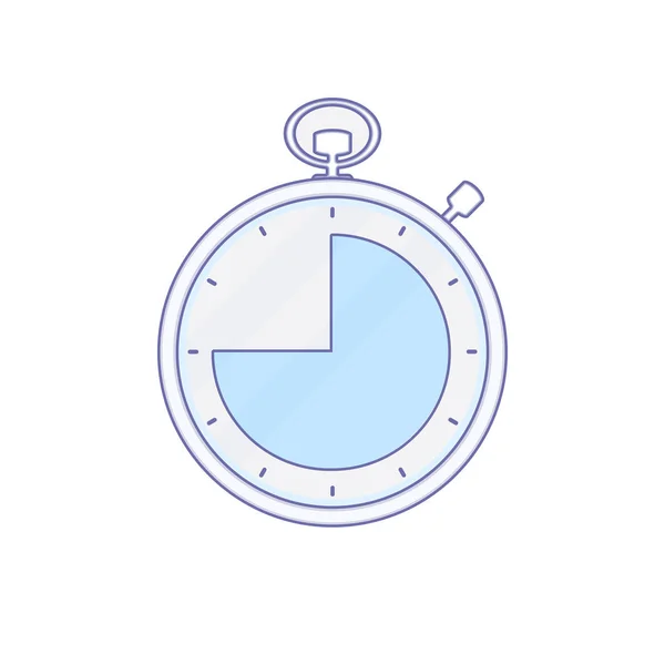 Budík hodiny čas v minutách časovač ikona — Stockový vektor